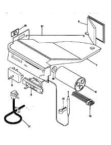 Control Panel parts for Kenmore Heat Pump System 253.9750610 (2539750610, 253 9750610) from AppliancePartsPros.com