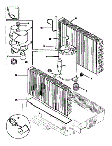 Compressor parts for Kenmore Heat Pump System 253.9750610 (2539750610, 253 9750610) from AppliancePartsPros.com