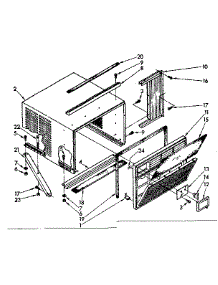 Cabinet Parts parts for Kenmore Heat Pump System 584.8731850 (5848731850, 584 8731850) from AppliancePartsPros.com