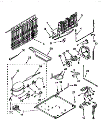 Unit parts for Kenmore Refrigerator 106.9659711 (1069659711, 106 9659711) from AppliancePartsPros.com