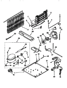 Unit parts for Kenmore Refrigerator 106.9671610 (1069671610, 106 9671610) from AppliancePartsPros.com