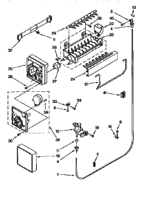 Icemaker parts for Kenmore Refrigerator 106.9750682 (1069750682, 106 9750682) from AppliancePartsPros.com