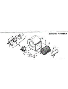 Blower Assembly parts for Kenmore Furnace 735.76750 (73576750, 735 76750) from AppliancePartsPros.com