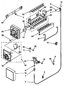 Icemaker parts for Kenmore Refrigerator 106.9758212 (1069758212, 106 9758212) from AppliancePartsPros.com
