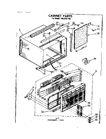 Cabinet Parts parts for Kenmore Heat Pump System 106.8701140 (1068701140, 106 8701140) from AppliancePartsPros.com