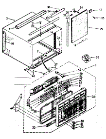 Cabinet Parts parts for Kenmore Heat Pump System 106.8711181 (1068711181, 106 8711181) from AppliancePartsPros.com