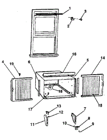 Window Mounting & Accessories parts for Kenmore Heat Pump System 253.8782590 (2538782590, 253 8782590) from AppliancePartsPros.com