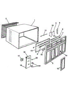 Cabinet And Front Panel parts for Kenmore Heat Pump System 253.8782590 (2538782590, 253 8782590) from AppliancePartsPros.com