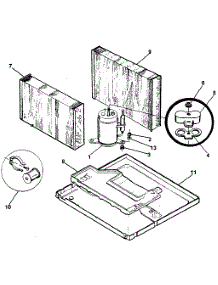 Compressor parts for Kenmore Heat Pump System 253.8782590 (2538782590, 253 8782590) from AppliancePartsPros.com
