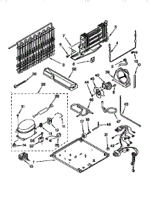 Unit parts for Kenmore Refrigerator 106.9750582 (1069750582, 106 9750582) from AppliancePartsPros.com