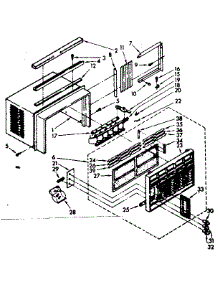 Cabinet Parts parts for Kenmore Heat Pump System 106.8701080 (1068701080, 106 8701080) from AppliancePartsPros.com