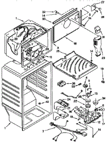 Liner parts for Kenmore Refrigerator 106.9658214 (1069658214, 106 9658214) from AppliancePartsPros.com
