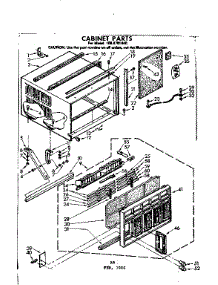 Cabinet Parts parts for Kenmore Heat Pump System 106.8701840 (1068701840, 106 8701840) from AppliancePartsPros.com