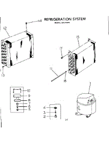 Refrigeration System parts for Kenmore Heat Pump System 253.72470 (25372470, 253 72470) from AppliancePartsPros.com