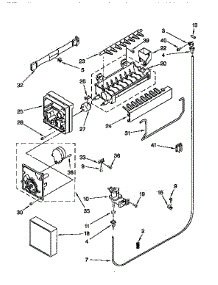 Icemaker parts for Kenmore Refrigerator 106.9659721 (1069659721, 106 9659721) from AppliancePartsPros.com
