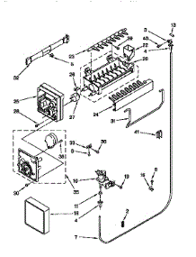 Icemaker parts for Kenmore Refrigerator 106.9658221 (1069658221, 106 9658221) from AppliancePartsPros.com