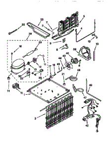 Unit parts for Kenmore Refrigerator 106.9658221 (1069658221, 106 9658221) from AppliancePartsPros.com