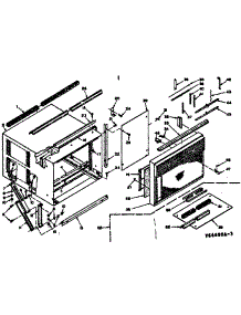 Cabinet Parts parts for Kenmore Heat Pump System 106.66680 (10666680, 106 66680) from AppliancePartsPros.com