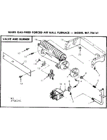 Valve And Burner parts for Kenmore Furnace 867.736141 (867736141, 867 736141) from AppliancePartsPros.com