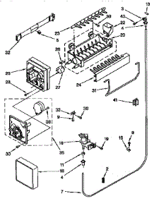Icemaker parts for Kenmore Refrigerator 106.9658623 (1069658623, 106 9658623) from AppliancePartsPros.com