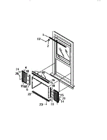 Window Mounting Kit parts for Kenmore Heat Pump System 253.9750555A (2539750555A, 253 9750555A) from AppliancePartsPros.com
