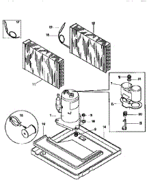 Compressor parts for Kenmore Heat Pump System 253.9750555A (2539750555A, 253 9750555A) from AppliancePartsPros.com
