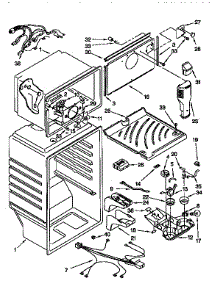 Liner parts for Kenmore Refrigerator 106.9750322 (1069750322, 106 9750322) from AppliancePartsPros.com