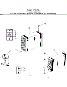 Unit Parts parts for Kenmore Heat Pump System 253.8730620 (2538730620, 253 8730620) from AppliancePartsPros.com