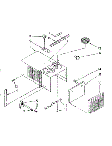 Cabinet And Front Parts parts for Kenmore Heat Pump System 584.8740600 (5848740600, 584 8740600) from AppliancePartsPros.com
