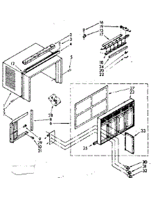 Cabinet Parts parts for Kenmore Heat Pump System 106.8700650 (1068700650, 106 8700650) from AppliancePartsPros.com