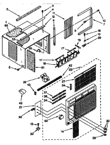 Cabinet Parts parts for Kenmore Heat Pump System 106.9741090 (1069741090, 106 9741090) from AppliancePartsPros.com
