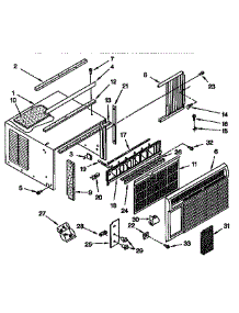 Cabinet Parts parts for Kenmore Heat Pump System 106.9740690 (1069740690, 106 9740690) from AppliancePartsPros.com