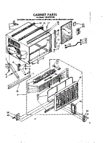Cabinet Parts parts for Kenmore Heat Pump System 106.8701590 (1068701590, 106 8701590) from AppliancePartsPros.com