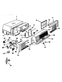 Cabinet And Front Panel Parts parts for Kenmore Heat Pump System 253.9740610 (2539740610, 253 9740610) from AppliancePartsPros.com
