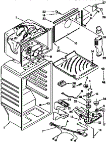 Liner parts for Kenmore Refrigerator 106.9658212 (1069658212, 106 9658212) from AppliancePartsPros.com