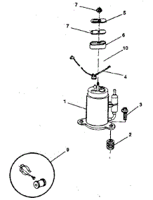 Compressor parts for Kenmore Heat Pump System 253.8781290 (2538781290, 253 8781290) from AppliancePartsPros.com