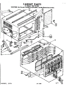 Cabinet Parts parts for Kenmore Heat Pump System 106.7791892 (1067791892, 106 7791892) from AppliancePartsPros.com
