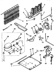 Unit parts for Kenmore Refrigerator 106.9654714 (1069654714, 106 9654714) from AppliancePartsPros.com