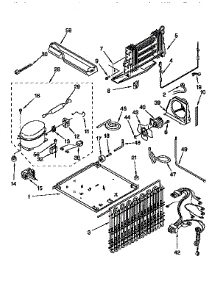 Unit parts for Kenmore Refrigerator 106.9650482 (1069650482, 106 9650482) from AppliancePartsPros.com