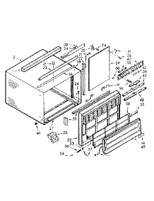 Cabinet Parts parts for Kenmore Heat Pump System 106.71010 (10671010, 106 71010) from AppliancePartsPros.com
