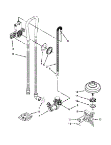 Fill, Drain And Overfill Parts parts for Kenmore Dishwasher 665.13402N410 (66513402N410, 665 13402N410) from AppliancePartsPros.com