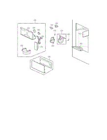 Dispenser Parts parts for Kenmore Refrigerator 795.72495610 (79572495610, 795 72495610) from AppliancePartsPros.com