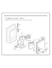 Ice Maker Parts parts for Kenmore Refrigerator 795.72493610 (79572493610, 795 72493610) from AppliancePartsPros.com