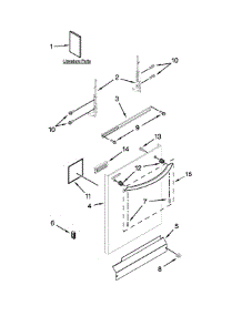 Door And Panel Parts parts for Kenmore Dishwasher 665.13283K118 (66513283K118, 665 13283K118) from AppliancePartsPros.com