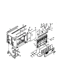 Cabinet Parts parts for Kenmore Heat Pump System 106.67930 (10667930, 106 67930) from AppliancePartsPros.com