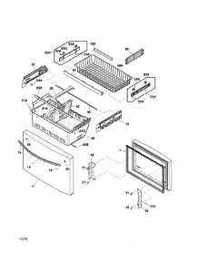 Freezer Drawer / Baskets parts for Kenmore Refrigerator 253.70423415 (25370423415, 253 70423415) from AppliancePartsPros.com