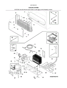 Cooling System parts for Kenmore Refrigerator 253.70443415 (25370443415, 253 70443415) from AppliancePartsPros.com