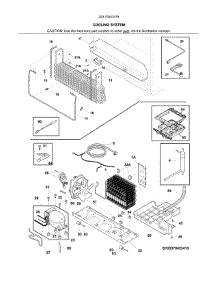 Cooling System parts for Kenmore Refrigerator 253.70443416 (25370443416, 253 70443416) from AppliancePartsPros.com