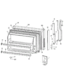 Freezer Door parts for Kenmore Refrigerator 363.9604582 (3639604582, 363 9604582) from AppliancePartsPros.com