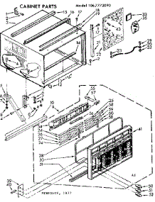 Cabinet Parts parts for Kenmore Heat Pump System 106.7772090 (1067772090, 106 7772090) from AppliancePartsPros.com